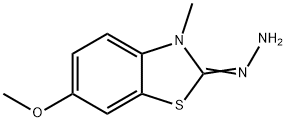 6-Methoxy-3-methyl-2(3H)-benzothiazolone hydrazone 化学構造式