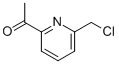1-[6-(氯甲基)-2-吡啶基]乙酮 结构式