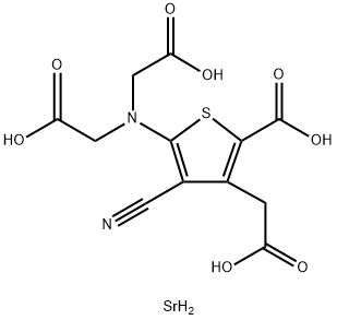 Strontium ranelate Struktur