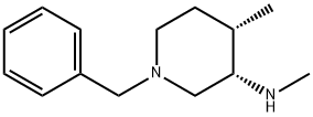 (3S,4S)-1-苄基-N,4-二甲基哌啶-3-胺 结构式