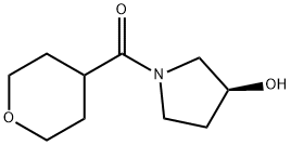 [(3S)-3-HYDROXYPYRROLIDIN-1-YL](OXAN-4-YL)METHANONE, 1354691-47-6, 结构式