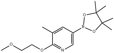 2-(2-Methoxyethoxy)-3-Methyl-5-(4,4,5,5-tetraMethyl-1,3,2-dioxaborolan-2-yl)pyridine Struktur