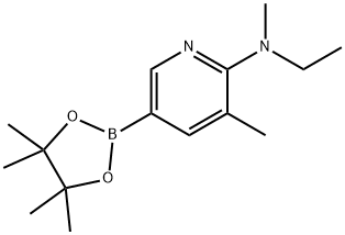 N-乙基-N、 3-二甲基-5-(4,4,5,5-四甲基-1,3,2-二氧杂硼烷-2-基)吡啶-2-胺,1354727-04-0,结构式