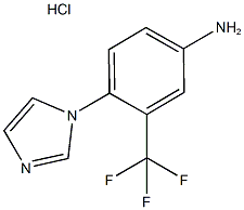 [4-(1H-imidazol-1-yl)-3-(trifluoromethyl)phenyl]amine hydrochloride Struktur