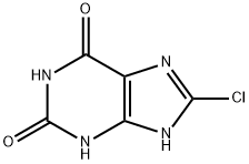 黄嘌呤,8-氯-, 13548-68-0, 结构式