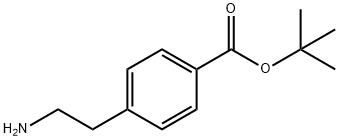 4-(2-Aminoethyl)benzoic acid tert-butyl ester Struktur