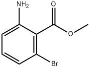BENZOIC ACID, 2-AMINO-6-BROMO-, METHYL ESTER Structure