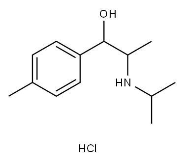 D,L-ERYTHRO-4'-METHYL-A-(1-ISOPROPYLAMINOETHYL) BENZYL ALCOHOL, HYDROCHLORIDE Structure