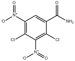 2,4-DICHLORO-3,5-DINITROBENZAMIDE Structure