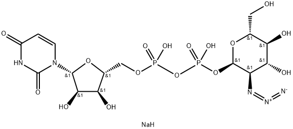 URIDINE DIPHOSPHATE-GLCNAZ 结构式