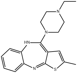 N-去甲基乙基奥氮平 结构式