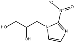 3-(2-硝基-1H-咪唑-1-基)-1,2-丙二醇, 13551-92-3, 结构式