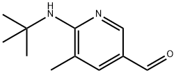 6-(tert-butylaMino)-5-Methylnicotinaldehyde Struktur