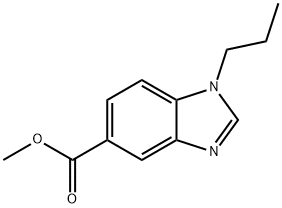 1-丙基-1H-苯并[D]咪唑-5-羧酸甲酯,1355247-11-8,结构式