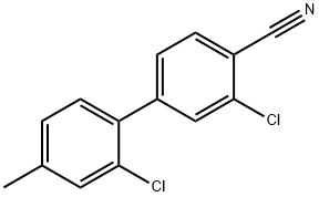 2-Chloro-4-(2-chloro-4-Methylphenyl)benzonitrile 结构式