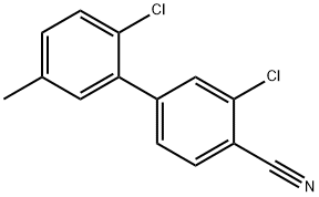 2-Chloro-4-(2-chloro-5-Methylphenyl)benzonitrile 结构式