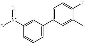 1-氟-2-甲基-4-(3-硝基苯基)苯 结构式