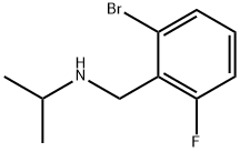 N-イソプロピル2-ブロモ-6-フルオロベンジルアミン 化学構造式