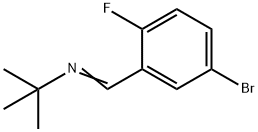 (E)-[(5-BroMo-2-fluorophenyl)Methylidene](t-butyl)aMine, 1355250-66-6, 结构式