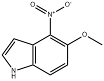 5-甲氧-4-硝基吲哚, 135531-92-9, 结构式