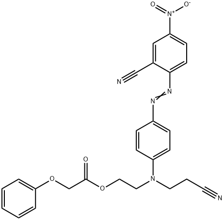 2-[(2-cyanoethyl)[4-[(2-cyano-4-nitrophenyl)azo]phenyl]amino]ethyl phenoxyacetate|
