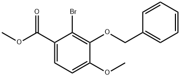 2-BroMo-3-benzyloxy-4-Methoxybenzoic Acid Methyl Ester Structure