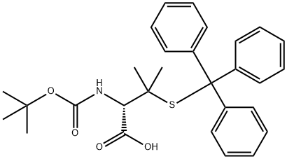 BOC-S-三苯甲游基-D-青霉胺, 135592-14-2, 结构式