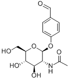4'-FORMYLPHENYL 2-ACETAMIDO-2-DEOXY-BETA-D-GLUCOPYRANOSIDE Structure
