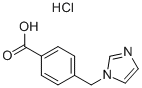 4-(1H-イミダゾール-1-イルメチル)安息香酸塩酸塩 化学構造式