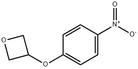 3-(4-ニトロフェノキシ)オキセタン 化学構造式