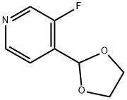 Pyridine, 4-(1,3-dioxolan-2-yl)-3-fluoro- Struktur