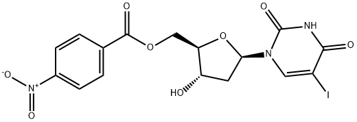 2'-Deoxy-5-iodouridine 5'-(4-nitrobenzoate) Structure
