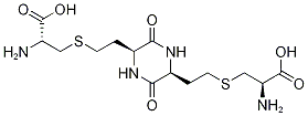 (L)-3,6-Bis(5-(-amino--carboxyethyl)ethyl)-2,5-diketopiperazine Struktur
