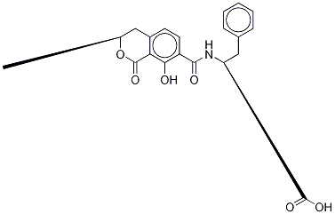 Ochratoxin B-d5, 1356353-91-7, 结构式