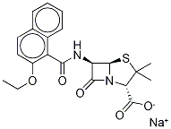 NAFCILLIN-D5 SODIUM SALT, 1356354-25-0, 结构式