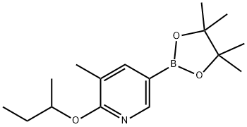 2-sec-butoxy-3-Methyl-5-(4,4,5,5-tetraMethyl-1,3,2-dioxaborolan-2-yl)pyridine Struktur