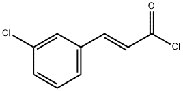 (E)-3-(3-氯苯基)丙烯酰氯, 13565-06-5, 结构式