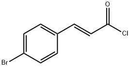 (2E)-3-(4-bromophenyl)acryloyl chloride Struktur