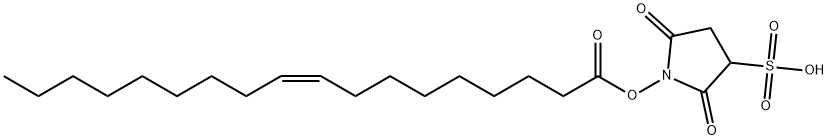スルホスクシンイミジルオレイン酸ナトリウム 化学構造式