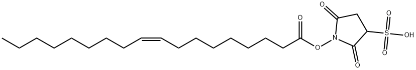 SULFOSUCCINIMIDYL OLEATE, 135661-44-8, 结构式