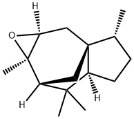 (1aS)-1aα,3,4,5,5aα,6,7,7a-オクタヒドロ-3α,6,6,7aα-テトラメチル-2H-2aβ,7β-メタノアズレノ[5,6-b]オキシレン 化学構造式