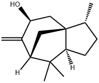 (1R,2R,5S,7R,9S)-8-亚甲基-2,6,6-三甲基三环[5.3.1.01,5]十一烷-9-醇,13567-41-4,结构式