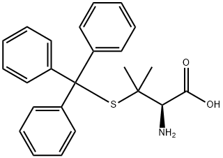 S-三苯甲基-L-青霉胺, 135681-66-2, 结构式