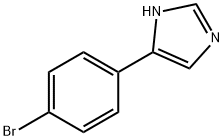 4-(4-ブロモフェニル)-1H-イミダゾール 化学構造式