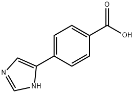 4-(1H-4-咪唑)苯甲酸, 13569-97-6, 结构式