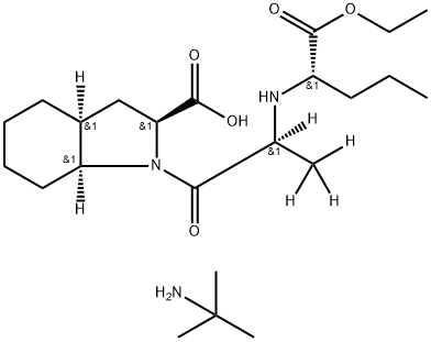 ペリンドプリル-D4T-ブチルアミン塩 化学構造式