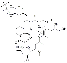 24,32-Bis-O-(tert-butyldiMethylsilyl)-37,38-dehydro-37,38-dihydroxy TacroliMus Struktur