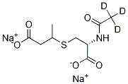N-(Acetyl-d3)-S-(3-carboxy-2-propyl)-L-cysteine Disodium Salt Structure