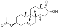 3-Hydroxy-deoxyandrost-5-ene-17-one-3-acetate Struktur