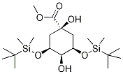 (1α,3R,4α,5R)-3,5-Bis[[(1,1-diMethylethyl)diMethylsilyl]oxy]-1,4-dihydroxy-cyclohexanecarboxylic Acid Methyl Ester Structure